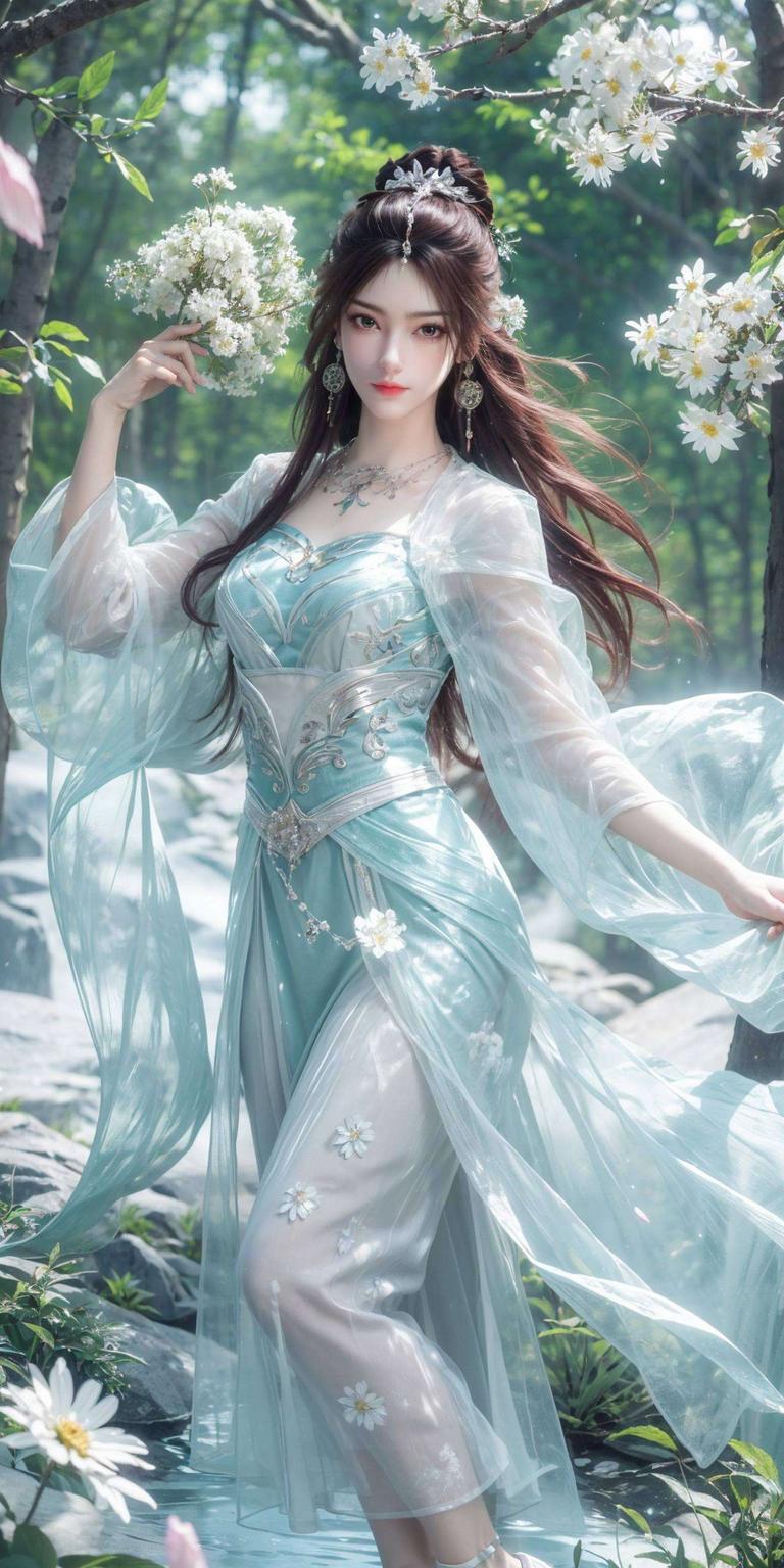 宛如画中人叶倾仙仙气逼人