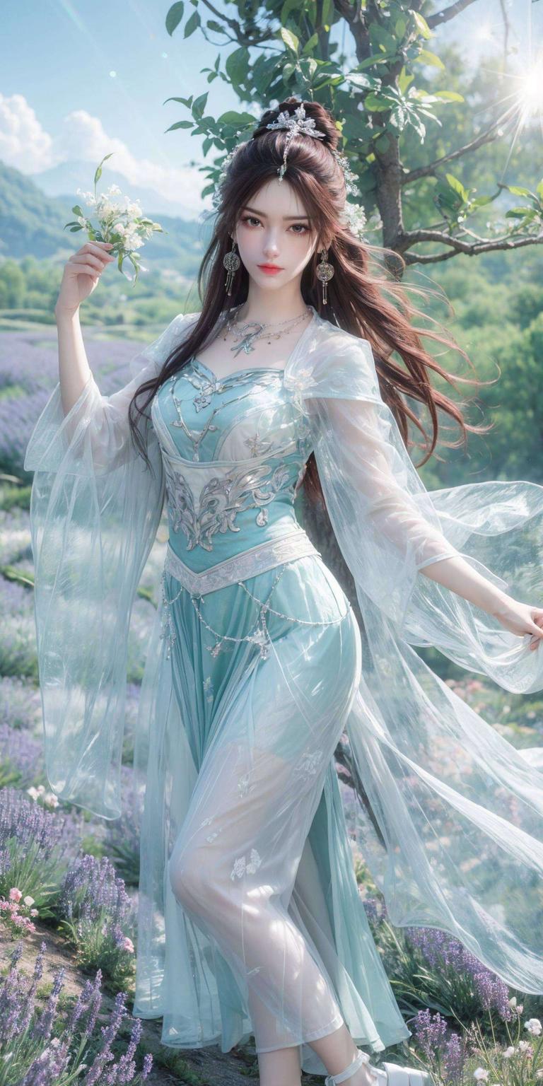 特别推荐给爱美的你！叶倾仙AI绘画壁纸浪漫满屏