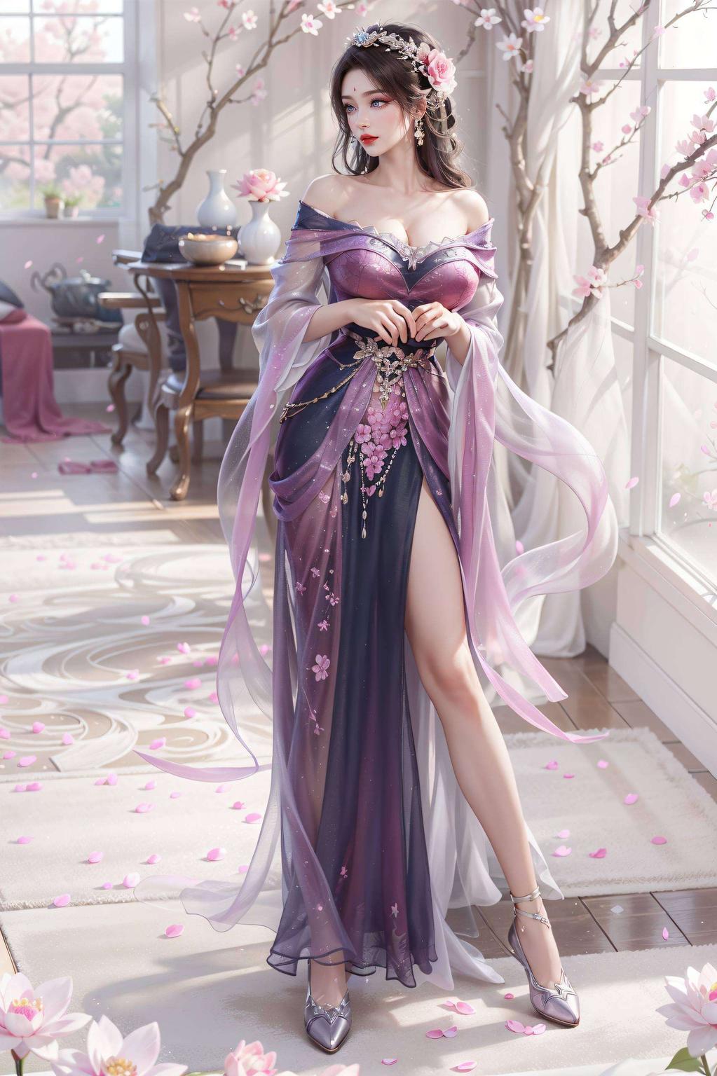 静态壁纸映衬iPad桌面月婵轻舞