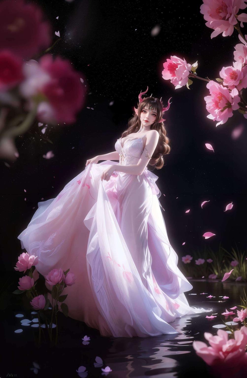 粉色浪漫云落大人高清壁纸