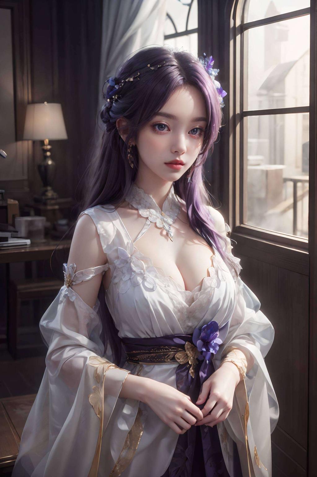 瞧这淡雅的色调绝对让你手机瞬间变身古风美人！这款壁纸名叫‘云曦灵犀坠’