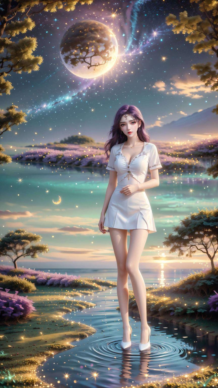 “大家好星空背景下