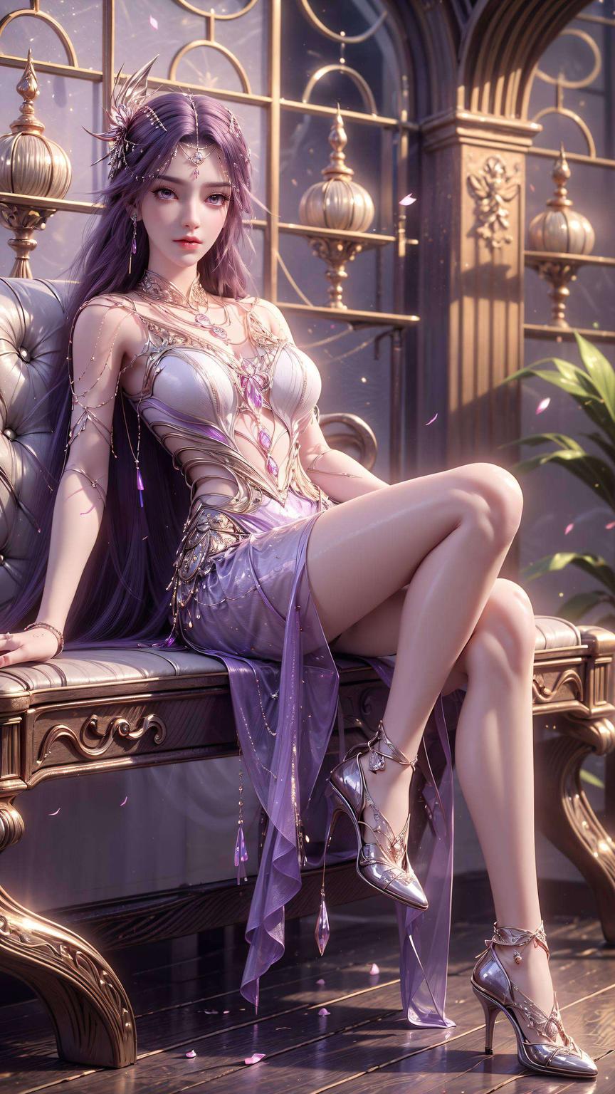 “大家好星空背景映衬出她的神秘魅力