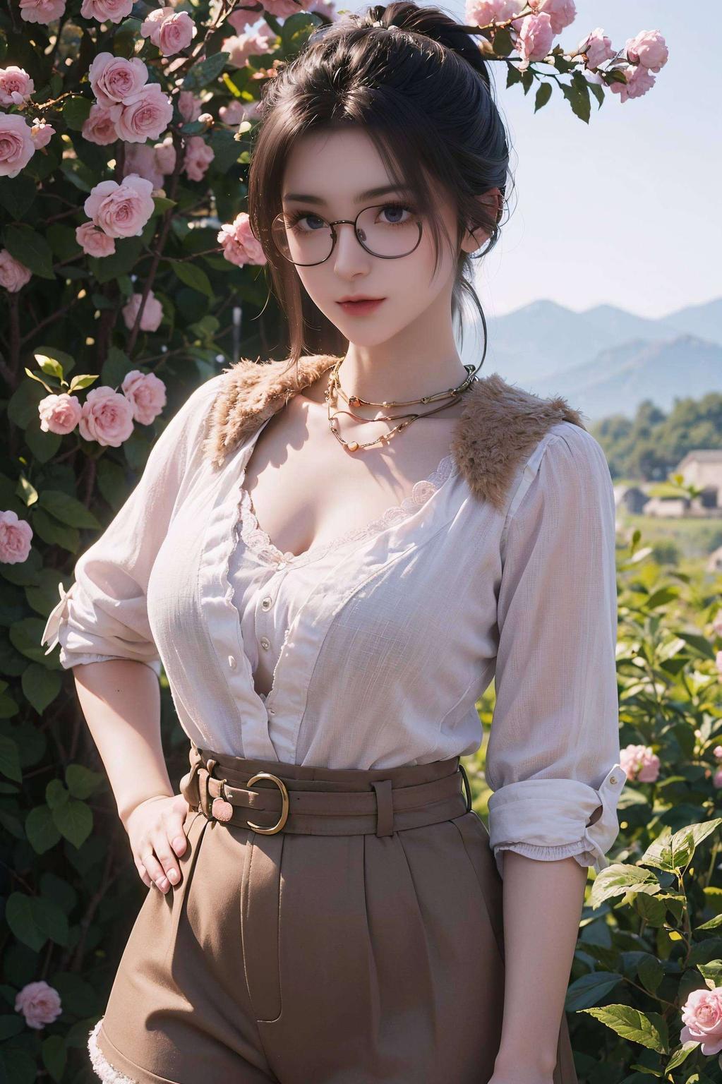 一机在手绿意盎然的背景